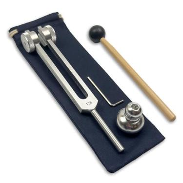 Imagem de Diapasão ponderado OTTO de 128 Hz com atenuador – acupressão, reflexologia, estimulação craniana – cura de som e harmonização de biocampo com ferramentas de terapia de vibração – Bota ponderada |