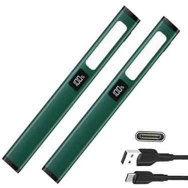 Imagem de Tileon Lanterna de caneta recarregável com 6 modos e exibição de energia, caneta de LED de carregamento tipo C com luz COB, lanterna de bolso portátil para acampamento, emergência, casa (2 pacotes)
