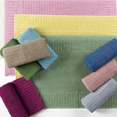 Imagem de Toalha De Piso Slim Gramatura 600g/m² Base Reforçada 01 Peça 100% Algodão - Amêndoa