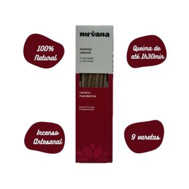 Imagem de Incenso Natural Nirvana Roma e Mandarina