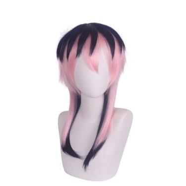 Imagem de Peruca de cosplay Tokyo Anime Ashenvale Dragon Gall rosa+azul marinho 