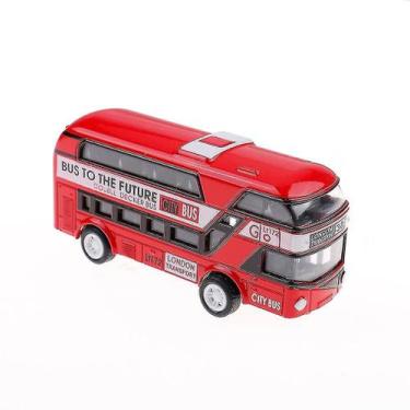 Imagem de Kid Metal Diecast Cars Toys Pull Back Double Decker - Gloome Store