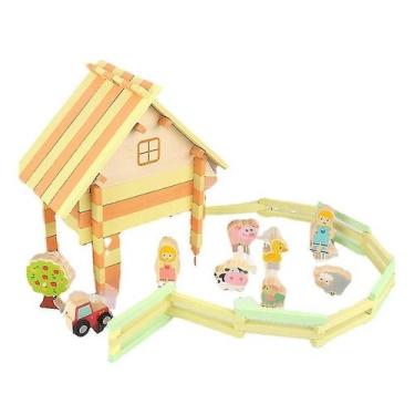 Imagem de Centro de atividades de brinquedos Shxx Tumble Jumble Plugging Farm Ho