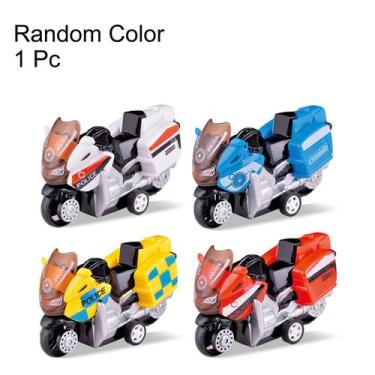 Imagem de Brinquedo de motocicleta Farfi Mini Alloy Police Pull Back Kids - Gloo