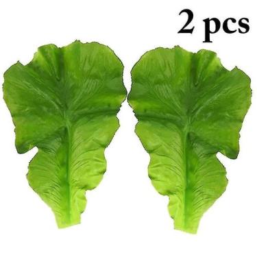 Imagem de Conjunto de decoração de vegetais artificiais com alface verde realist