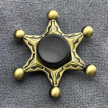 Imagem de Fidget Spinner Metal Brass Color Zinc Alloy 12 anos ou mais - Gloome S