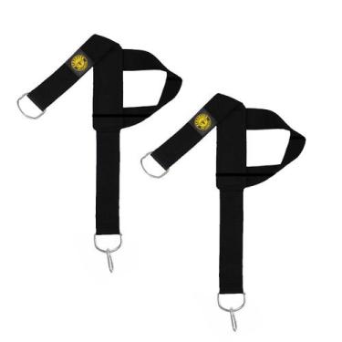 Imagem de Puxador Perna Glúteo com Argolas Duplas Be Stronger, Preto