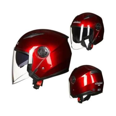 Imagem de Capacete De Motocicleta Unissex Com Lente Dupla Semi-Coberta JIEKAI-51