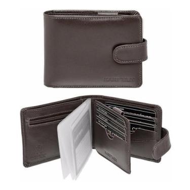 Imagem de Carteira masculina couro legítimo na caixa ótimo presente Cod:720 - KA