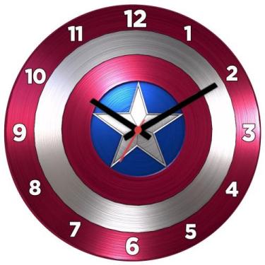 Imagem de Relógio de paredes capitão américa - Intempo Design
