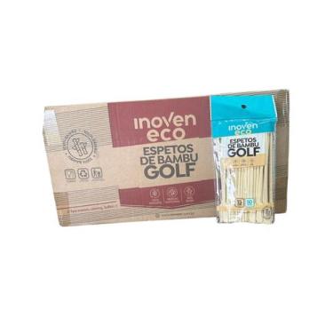 Imagem de 5000 un espetos bambu golf 15 cm petiscos gourmet decorativo - INOVEN 