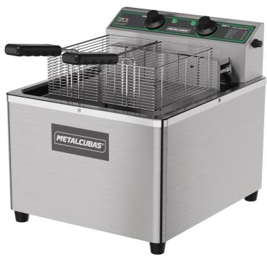 Imagem de Fritadeira Elétrica de Mesa FOE15MESA Zona Fria de Óleo 15 Litros 8000W 220V Metalcubas