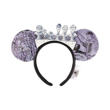 Imagem de Tiara De Orelhas Da Minnie Mouse Com Lantejoulas Rosa Disney Space Mou