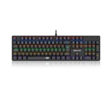 Imagem de Teclado Mecânico Gamer Redragon Valheim Rainbow R605-r Preto Switch Marrom C/fio Abnt2 Preto