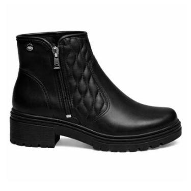 Imagem de Bota Feminina Dakota Ankle Boot Salto Baixo Cano Curto D2731 Preto-Feminino