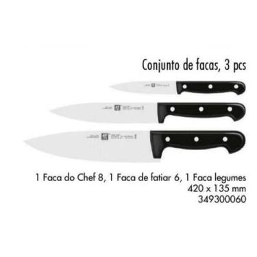 Imagem de Conjunto de facas 3 pcs twin chef 2 zwilling 349300060
