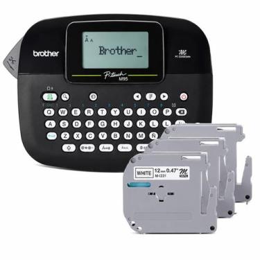 Imagem de Rotuladora Eletrônico Brother PTM95BK + 03 mk231