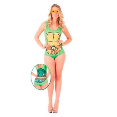 Imagem de Fantasia Body Tartaruga Ninja Michelangelo Adulto - Sulamericana, G 46