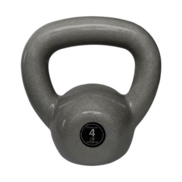 Imagem de Kettlebell Emborrachado Treinamento Funcional Fitness 4,0kg em Ferro Fundido com Pvc Anilhas Fitness