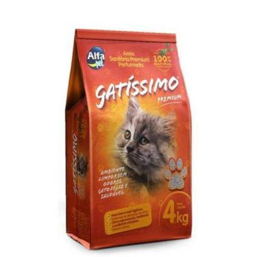 Imagem de Areia de gato alfa pet gatissimo 4kg
