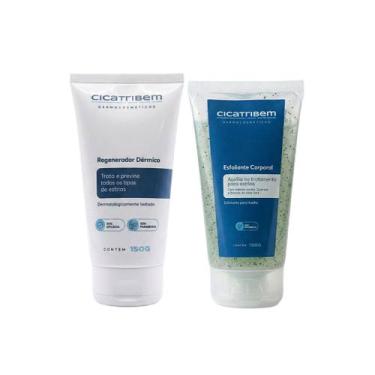 Imagem de Kit Duplinha Cicatribem Esfoliante Corporal 150g Regenerador Dérmico 1
