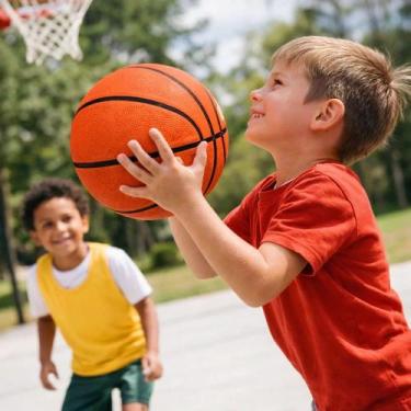 Imagem de Bola Basquete Infantil Treinamento Esportivo Crianças Brinquedo Presen