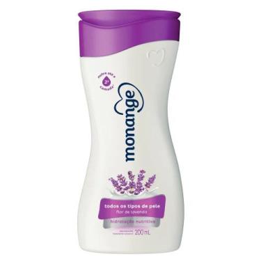 Imagem de Hidratante corporal monange flor de lavanda 200ml - creme hidratante