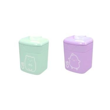 Imagem de Apontador Escolar Mini 415 com Depósito Cores Pastel CIS Unidade/Kit, 