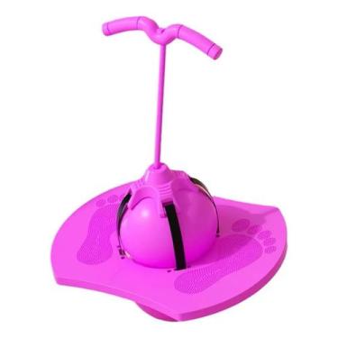 Imagem de Pogobol Com Alça Infantil + Bomba Pulapula Rosa - DUDADEN STORE