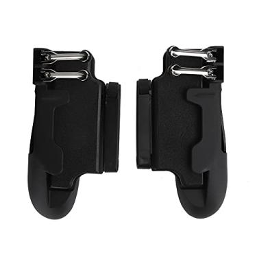 Imagem de 1 par universal de tablet gamepad 6 dedos controlador de cabo de jogo 90 graus acessório de suporte de joystick rotativo com suporte para tablets de 5,5 polegadas