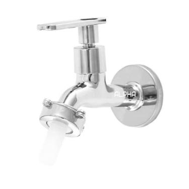 Imagem de Torneira Para Jardim Tanque Metal Alavanca Cromada 1128 C73 Cor:Prateado