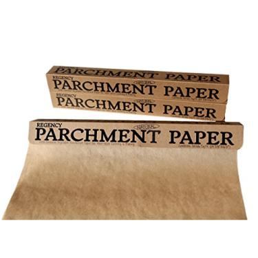 Imagem de Regency Wraps Rolo de papel manteiga antiaderente para cozinhar e assar, à prova de gordura, natural, 6 m (pacote com 3)
