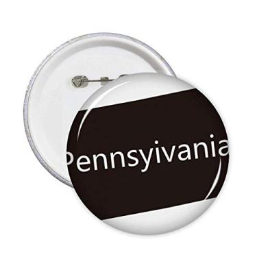 Imagem de Pensilvânia EUA mapa contorno pinos crachá botão emblema decoração acessório 5 peças