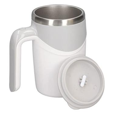 Imagem de Copo de auto-agitação, caneca de café, caneca de auto-agitação 380ml capacidade elétrica multifuncional magnética caneca de mistura automática feita de aço inoxidável 304