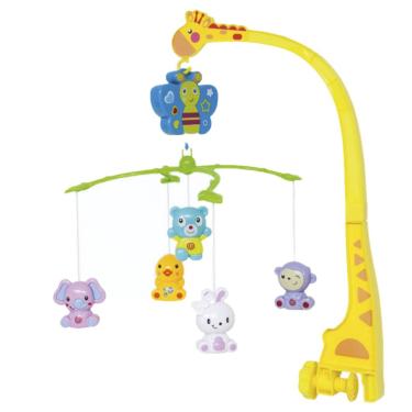 Imagem de Móbile Musical de Girafa e Animais para Bebês - Buba