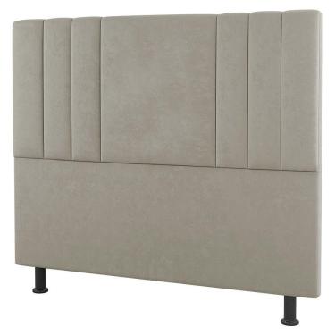 Imagem de Cabeceira Cama Box Solteiro Grace 90cm Sintético Bege