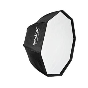 Imagem de Godox Softbox 120cm Octabox Sombrinha Preta com Difusores Interno e Externo, 8 Varetas e Bolsa de Guarda-chuva
