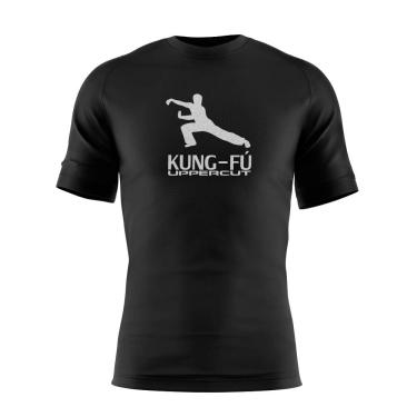 Imagem de Camisa Dry Fit Uppercut Kung-Fu Adulto unissex, Preta e branca, XG