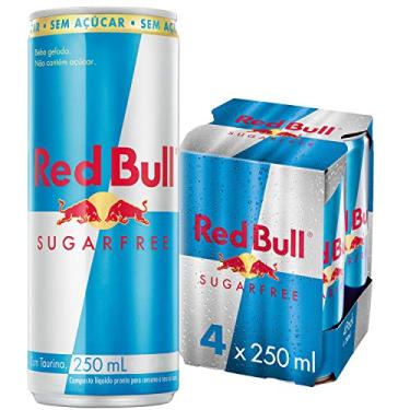 Imagem de Pack de 4 Latas Red Bull Energético, Sem Açúcar, 250m