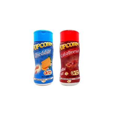 Imagem de Temperos P/ Pipoca Popcorn Cx 24 Frascos. 12 Cheddar - 12 Calabresa