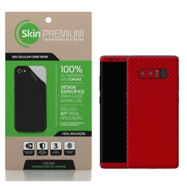 Imagem de Adesivo Skin Premium - Fibra de Carbono Samsung Galaxy Note 8 (Vermelho)