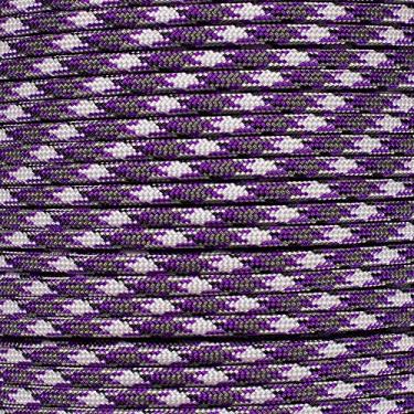 Imagem de Corda de 1,5 m 550 m – Paracord – Nylon trançado (roxo camuflado)