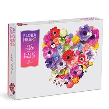 Imagem de Flora Heart 750 Piece Shaped Puzzle