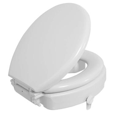 Imagem de Assento Sanitário Elevado com Trava e Assento TPK 7 cm Astra Branco