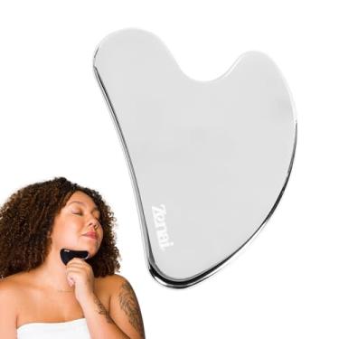 Imagem de Zenai - Gua Sha Inox Massageador Facial para Massagem Lifting Drenagem Rosto