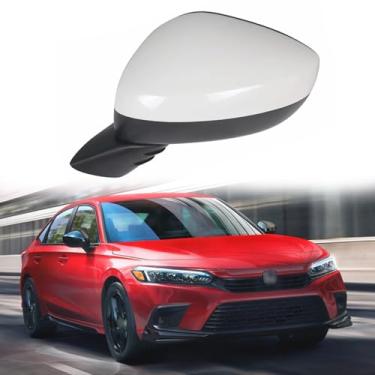 Imagem de Substituição do espelho lateral do motorista adequado para Honda CIVIC 2022 2023 Conjunto de espelho retrovisor de carro acessórios de espelho retrovisor elétrico