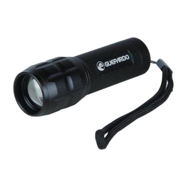 Imagem de Guepardo, Lanterna Tática Premium, Iluminação Potente, em Alumínio, Portátil e Resistente, 120 Lumens, Uso Diário e ao Ar Livre, Preto