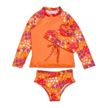 Imagem de Kit 3 Peça Blusa Pro Uv 50 + Biquíni + Top Infantil Juvenil - Jagar