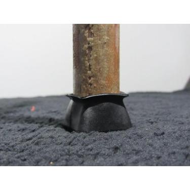 Imagem de Kit 4 protetor de Silicone Pé de Cadeira (quadrado) - VIA BRASIL, Pret