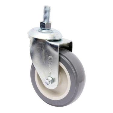 Imagem de Rodizio Girat. Espiga Roscada 4pol. R412 Bp Pvc Anti Risco 65kg Por Ro